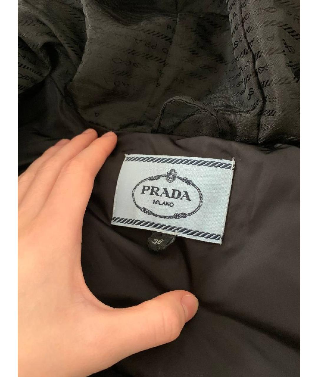 PRADA Черный пуховик, фото 3