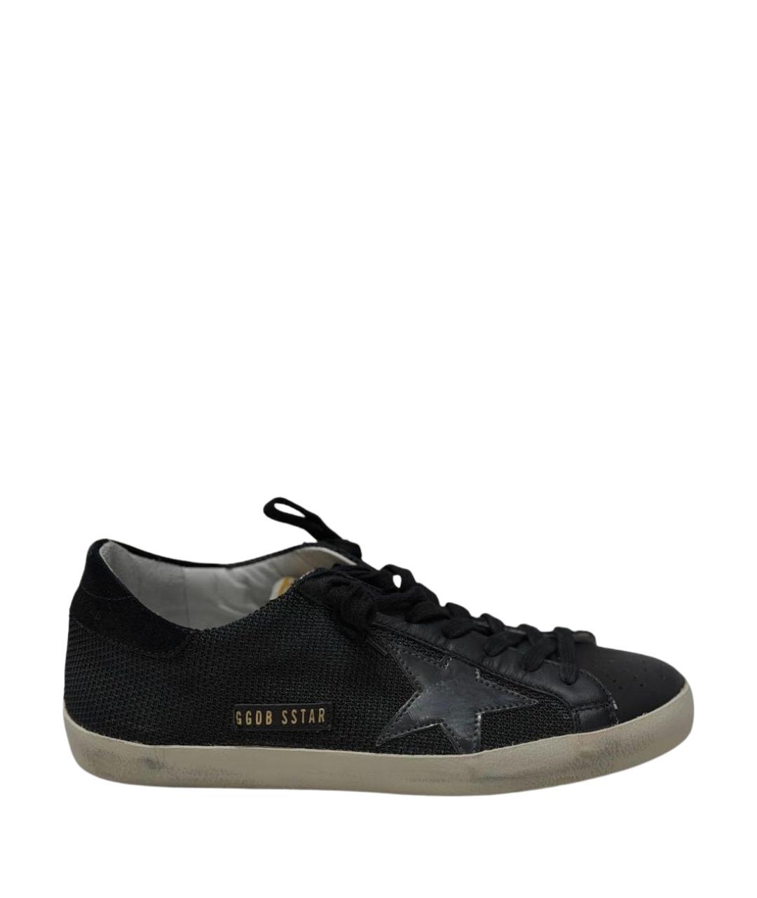 GOLDEN GOOSE DELUXE BRAND Черные кожаные кеды, фото 1