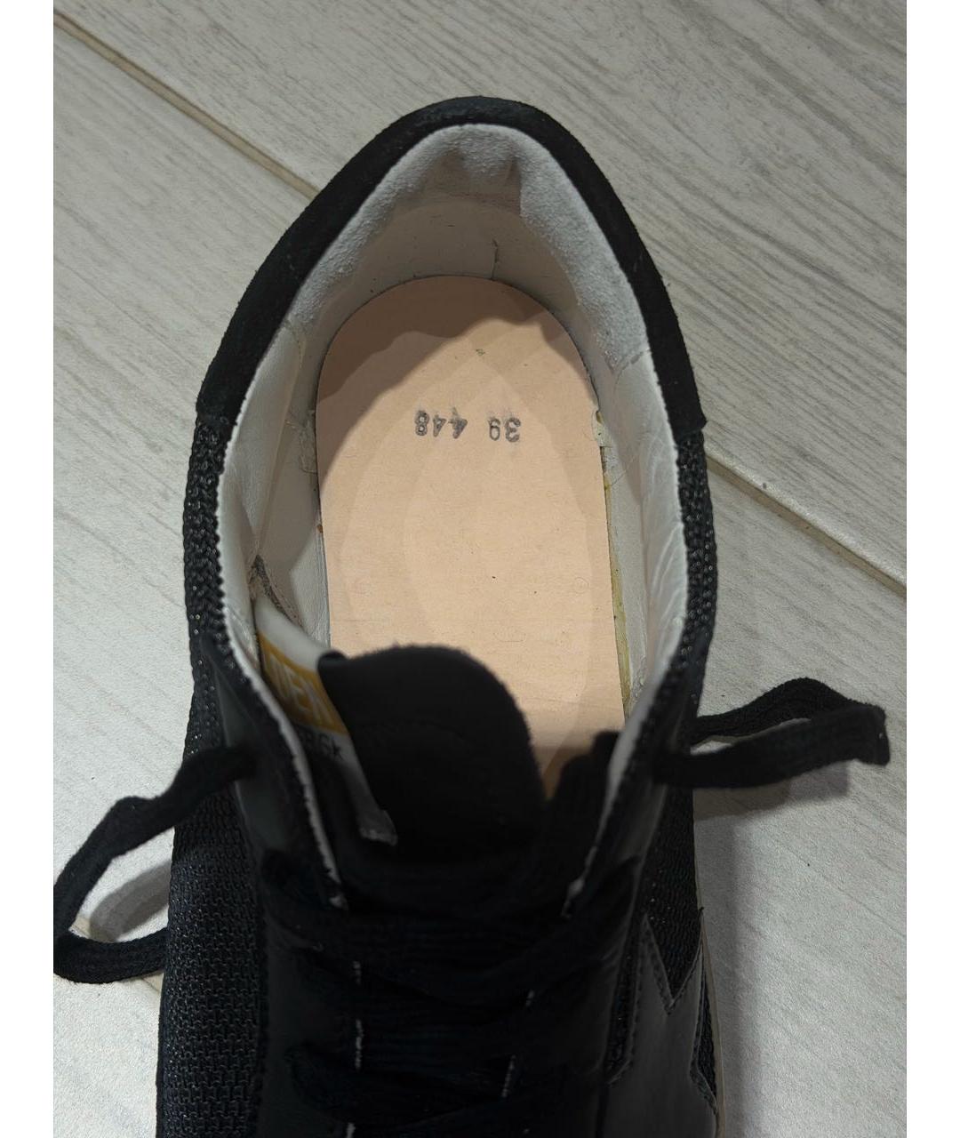 GOLDEN GOOSE DELUXE BRAND Черные кожаные кеды, фото 8