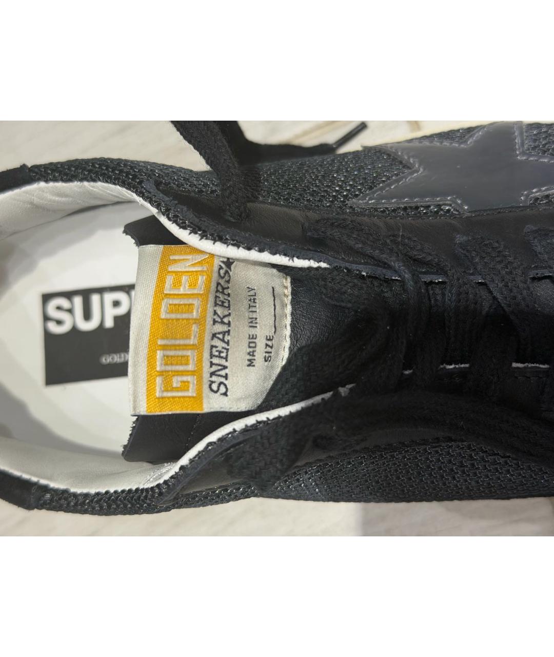 GOLDEN GOOSE DELUXE BRAND Черные кожаные кеды, фото 5