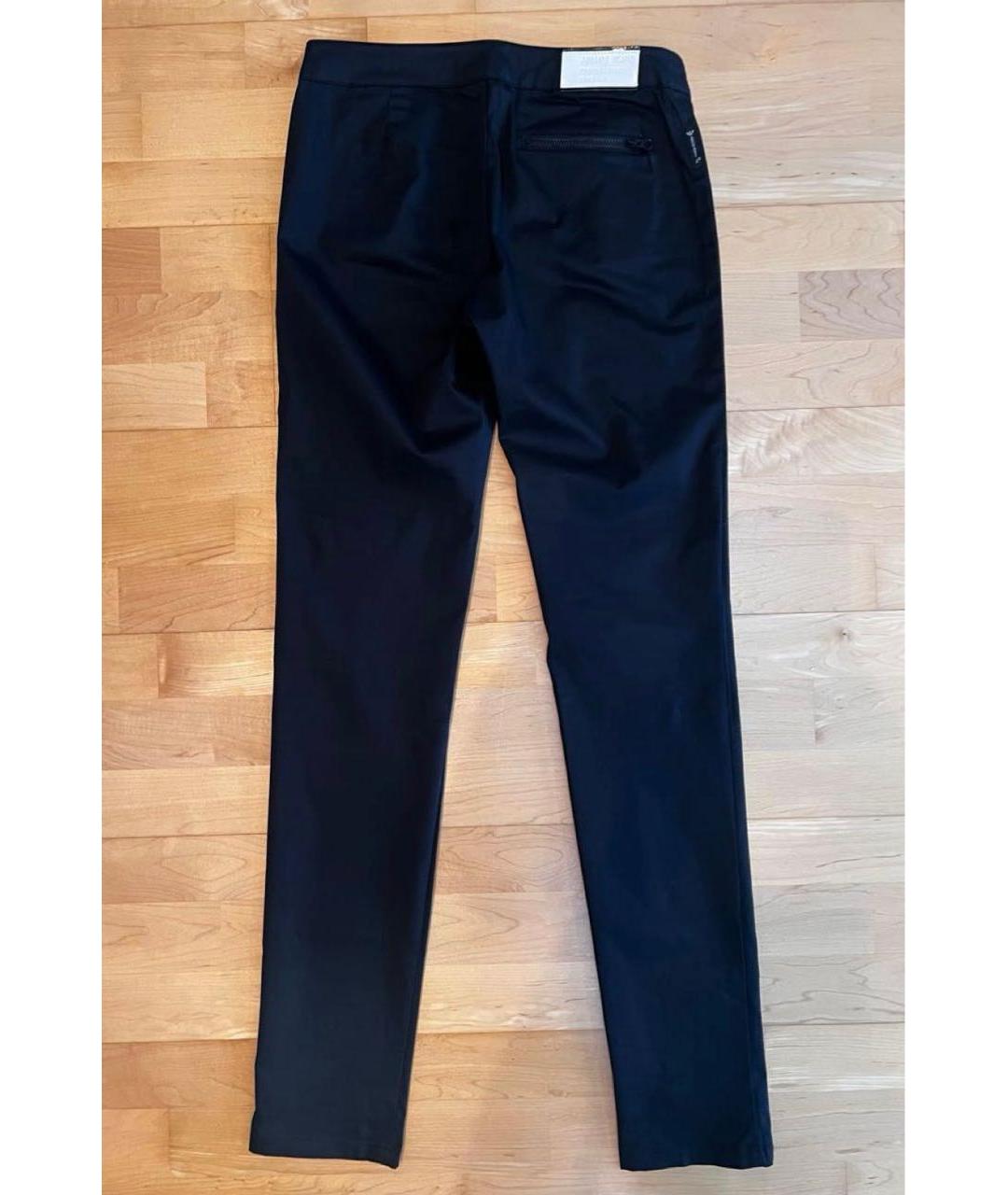ARMANI JEANS Черные хлопковые брюки узкие, фото 2