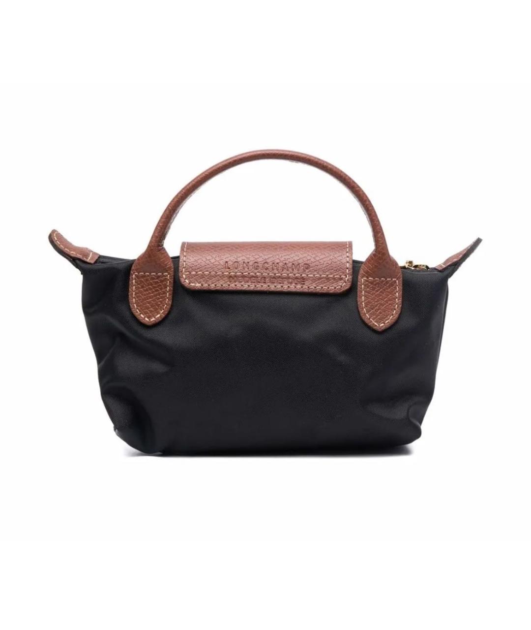 LONGCHAMP Черная сумка с короткими ручками, фото 2