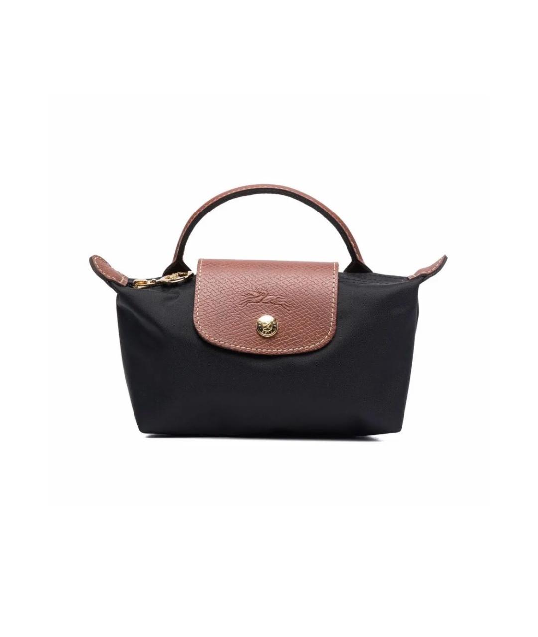 LONGCHAMP Черная сумка с короткими ручками, фото 5