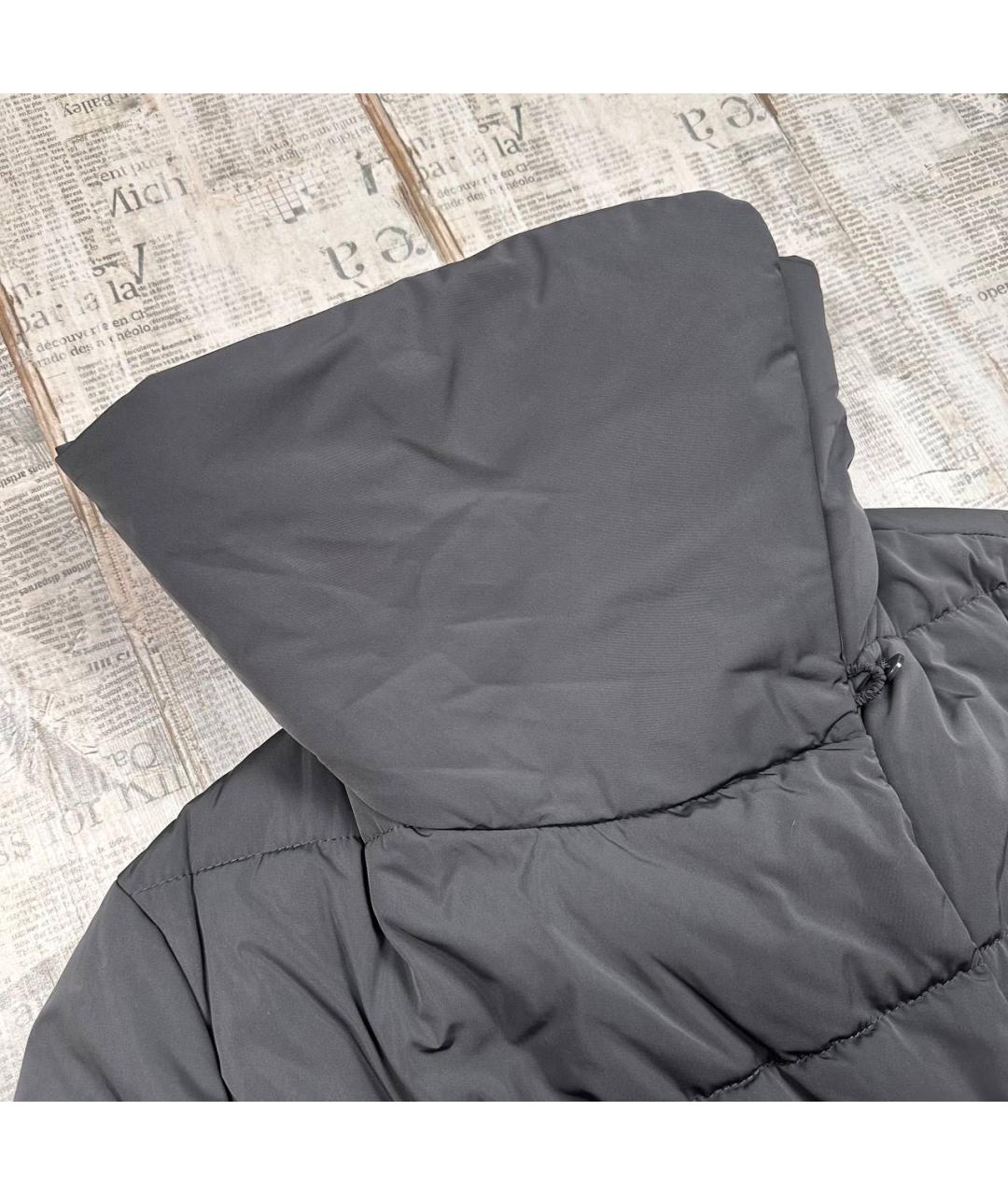 TRUSSARDI JEANS Антрацитовый пуховик, фото 8