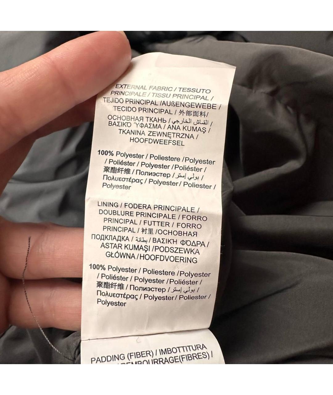 TRUSSARDI JEANS Антрацитовый пуховик, фото 6