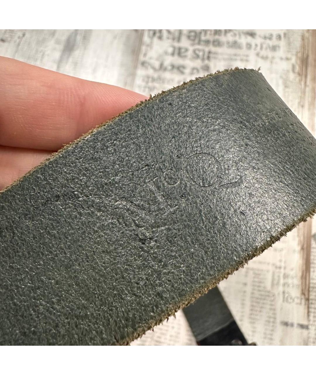 MCQ ALEXANDER MCQUEEN Черный кожаный ремень, фото 7