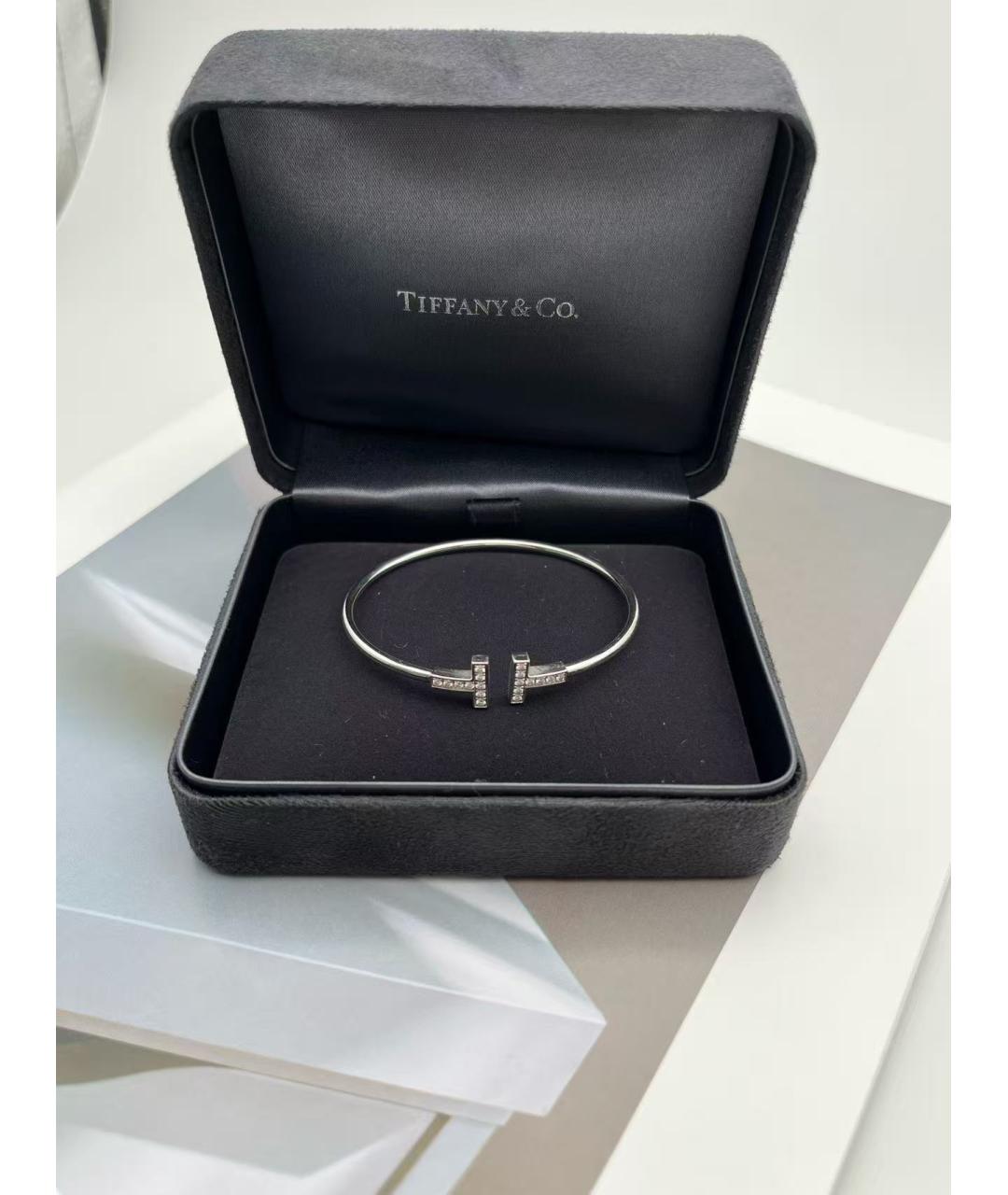 TIFFANY&CO Серебрянный браслет из белого золота, фото 2