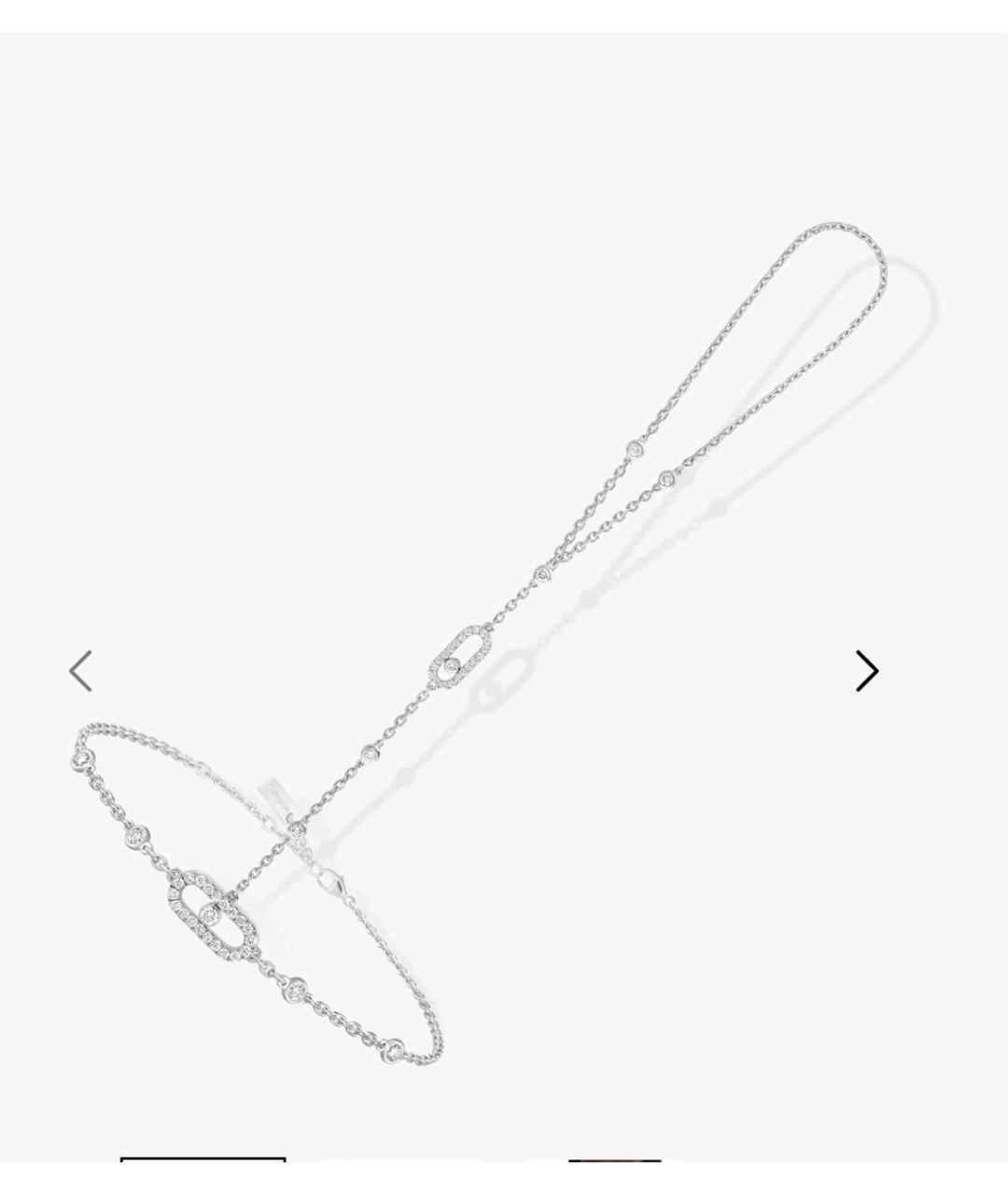 MESSIKA Серебрянный браслет из белого золота, фото 4