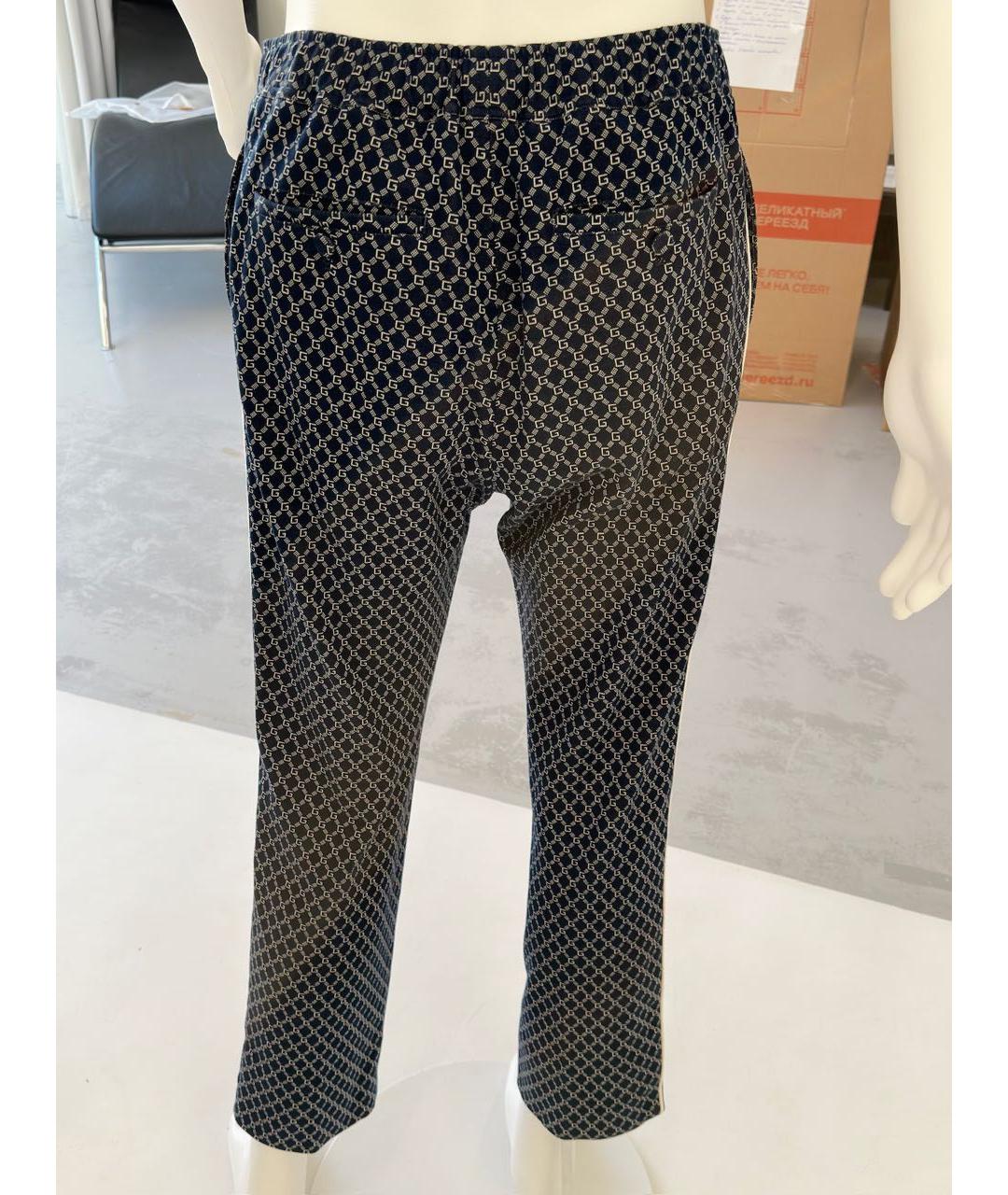 GUCCI Темно-синие повседневные брюки, фото 2