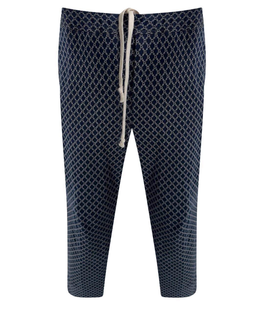 GUCCI Темно-синие повседневные брюки, фото 1