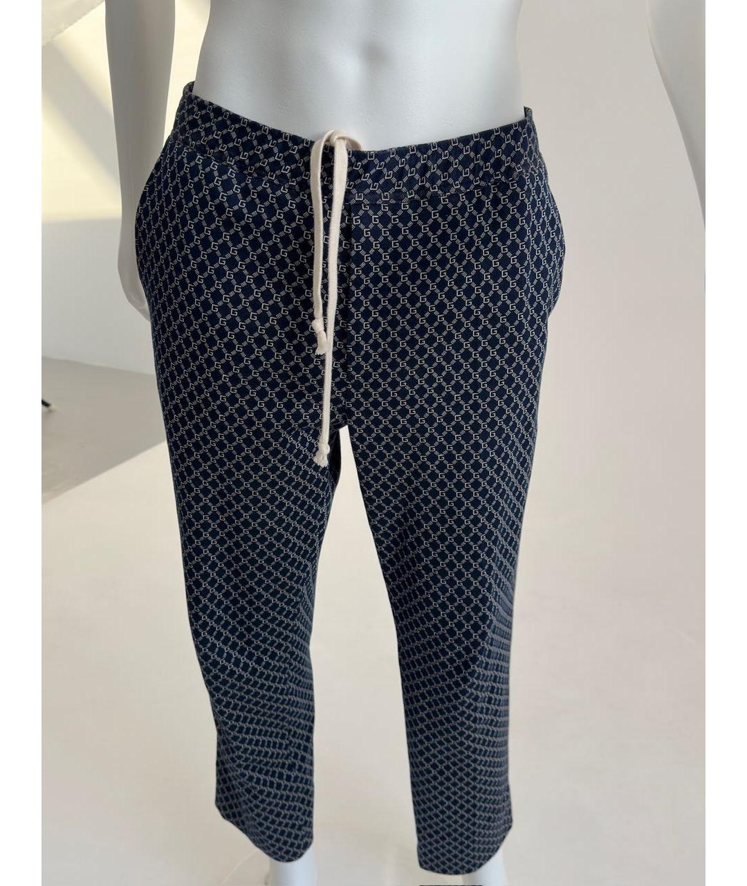 GUCCI Темно-синие повседневные брюки, фото 6