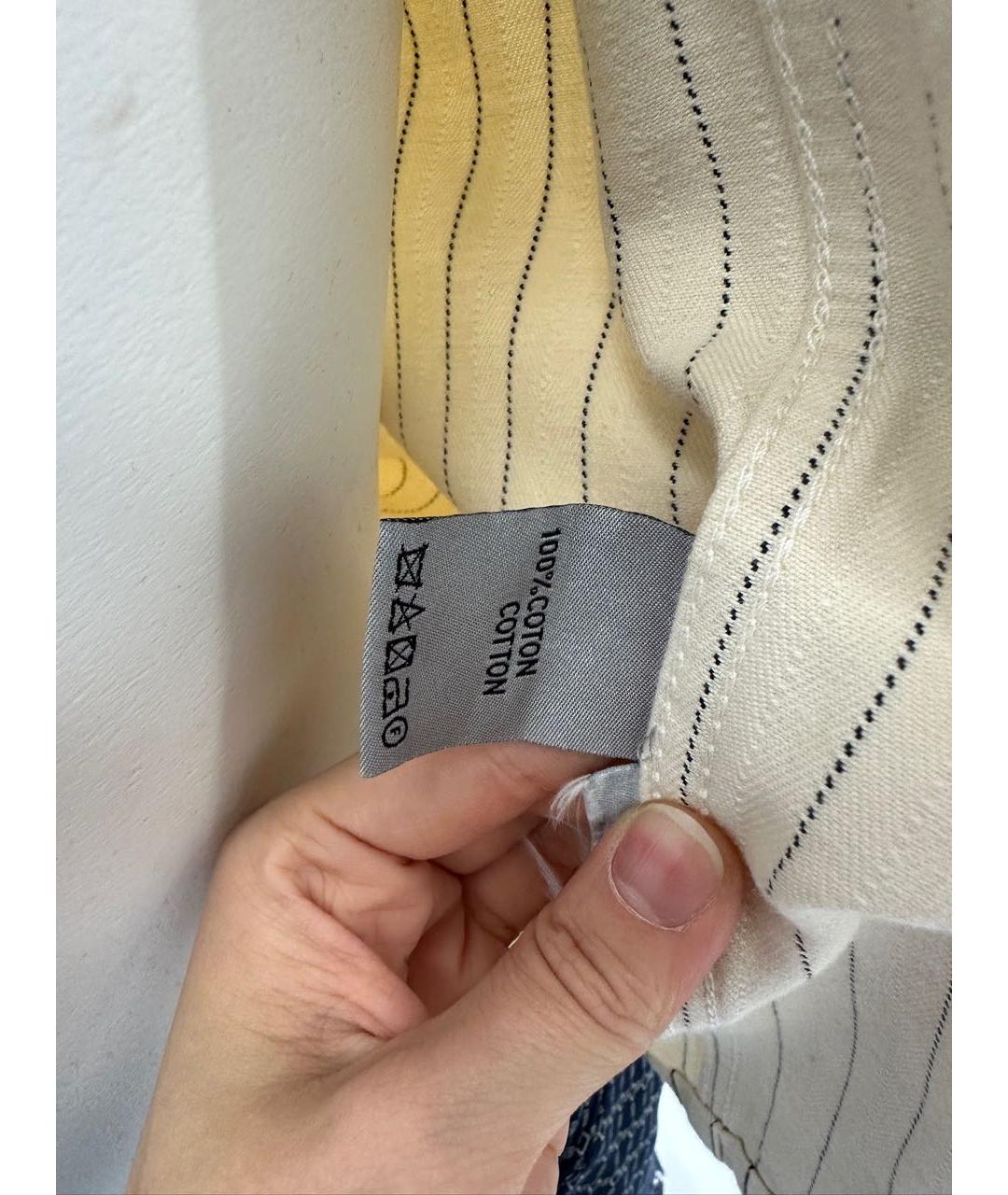 CHRISTIAN DIOR Бежевая классическая рубашка, фото 5