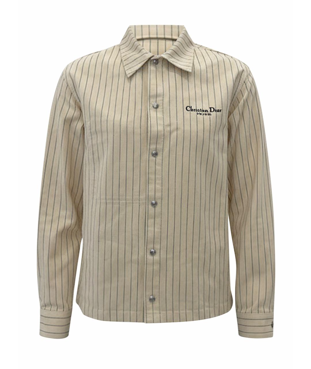 CHRISTIAN DIOR Бежевая классическая рубашка, фото 1