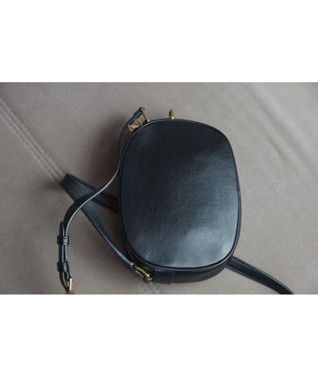 CELINE Черная кожаная сумка через плечо, фото 3