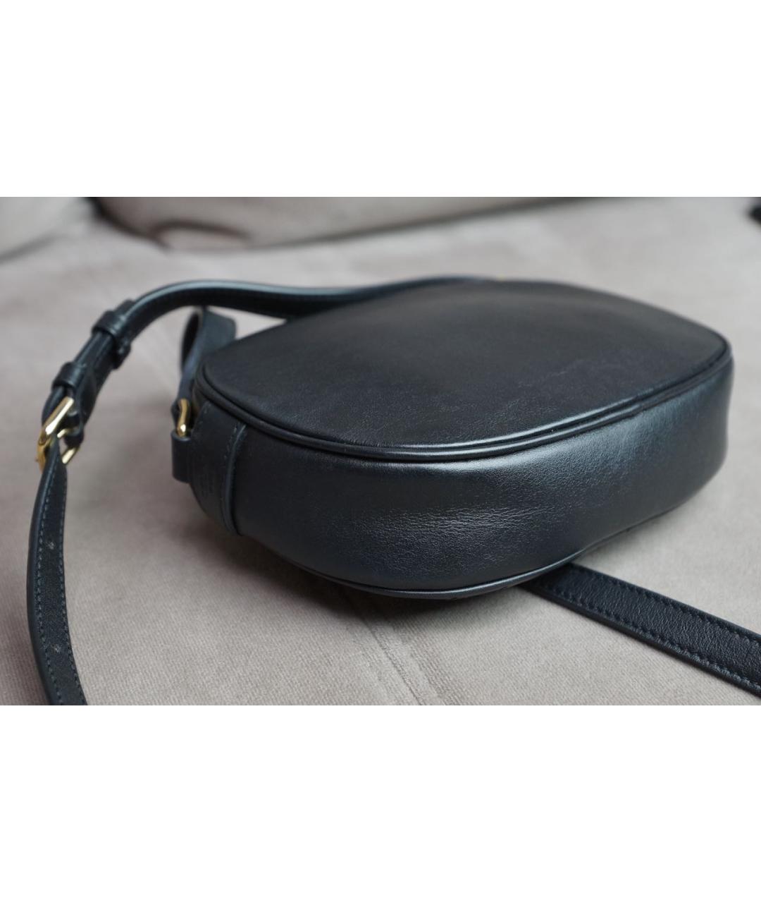 CELINE Черная кожаная сумка через плечо, фото 4