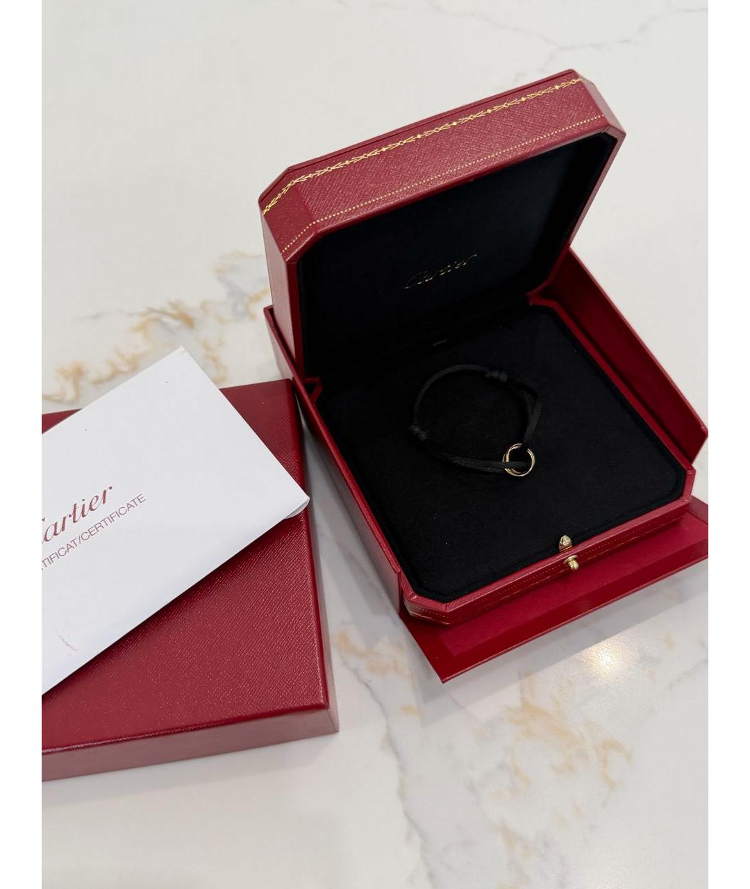 CARTIER Черный браслет из желтого золота, фото 4