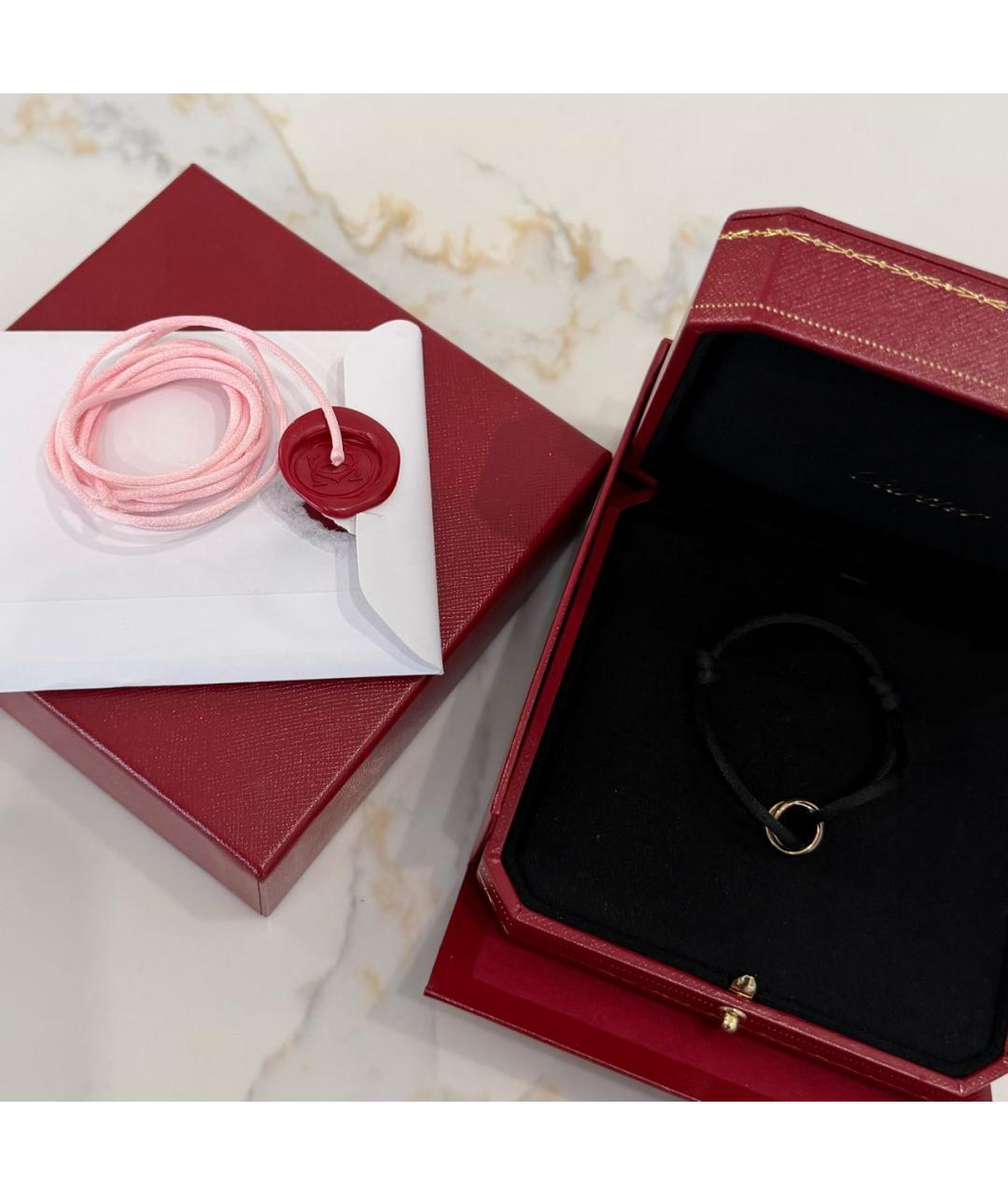 CARTIER Черный браслет из желтого золота, фото 2