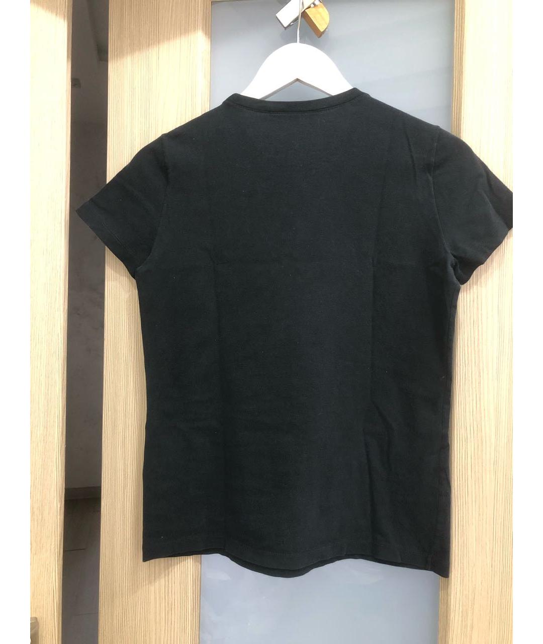 GUCCI Черная хлопковая футболка, фото 2