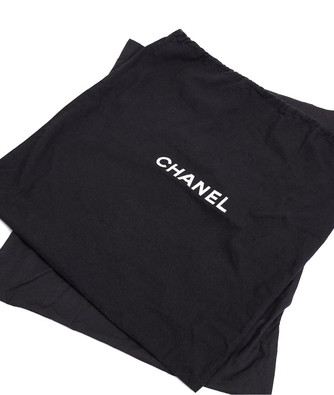 CHANEL Черная кожаная сумка с короткими ручками, фото 6