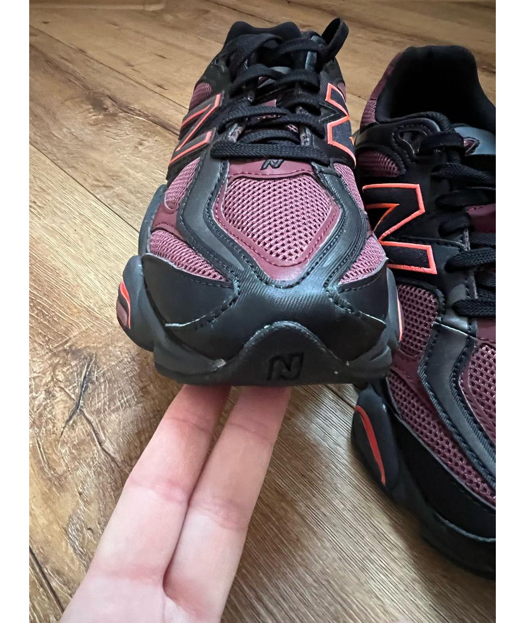 NEW BALANCE Черные синтетические низкие кроссовки / кеды, фото 3