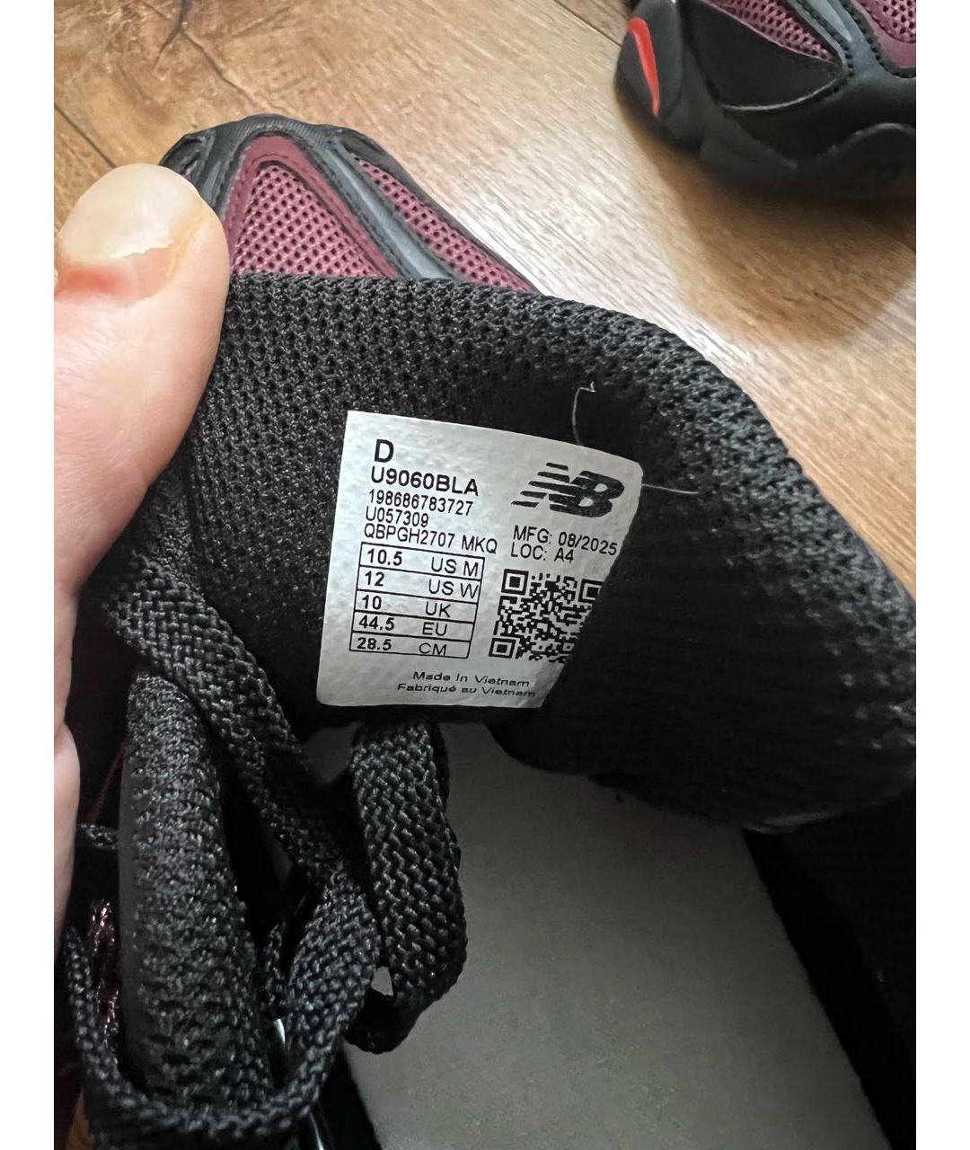 NEW BALANCE Черные синтетические низкие кроссовки / кеды, фото 4