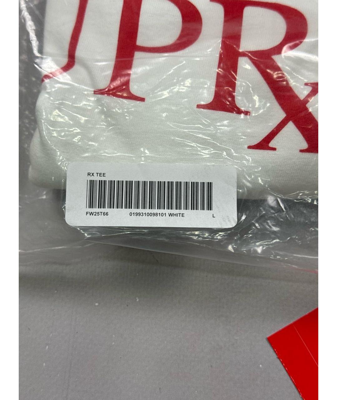 SUPREME Белая хлопковая футболка, фото 3