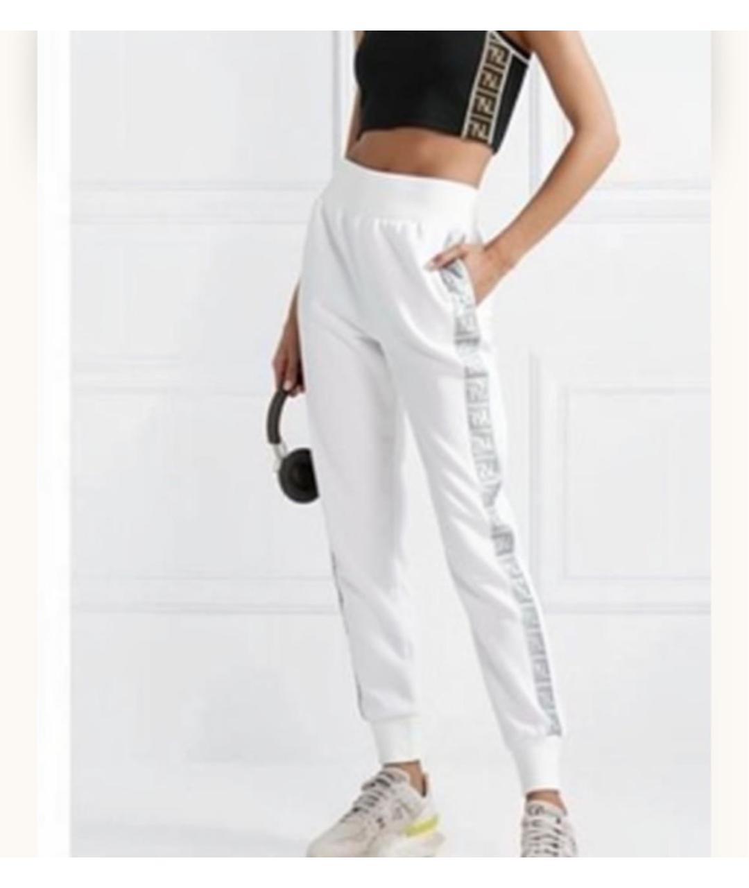 FENDI Белые спортивные брюки и шорты, фото 4