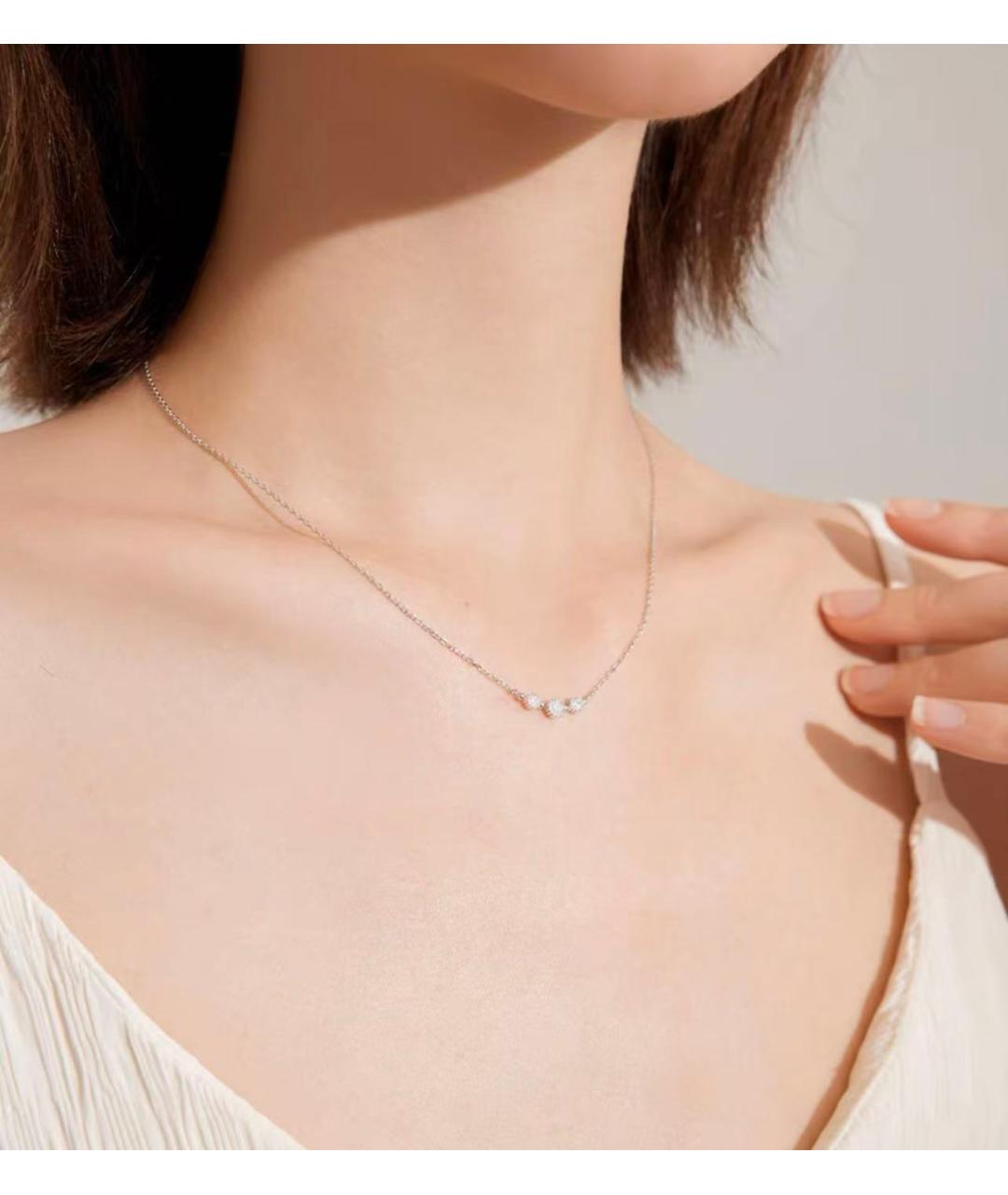 CHRISTIAN DIOR Серебряное колье из белого золота, фото 2