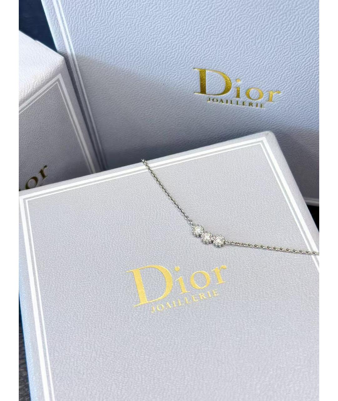 CHRISTIAN DIOR Серебряное колье из белого золота, фото 4
