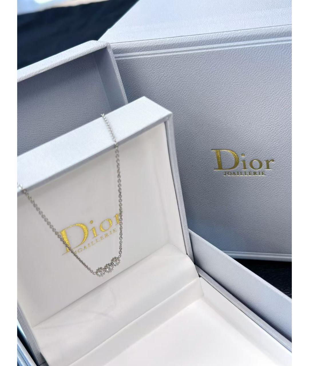 CHRISTIAN DIOR Серебряное колье из белого золота, фото 3