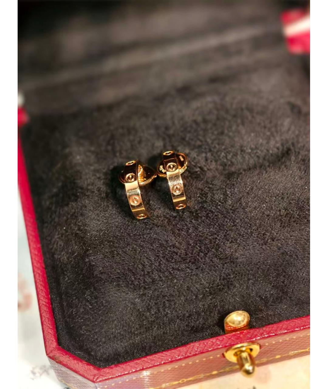 CARTIER Золотые серьги из розового золота, фото 7