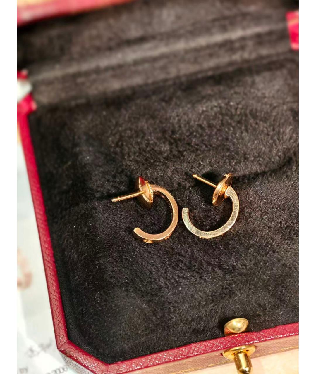 CARTIER Золотые серьги из розового золота, фото 5