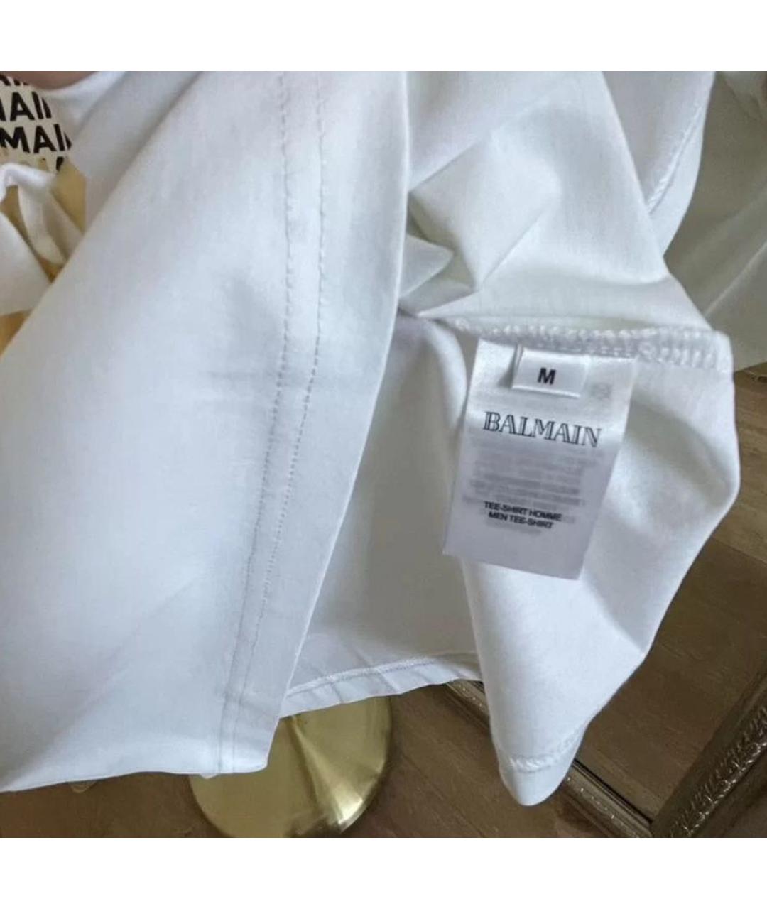 BALMAIN Белая футболка, фото 3