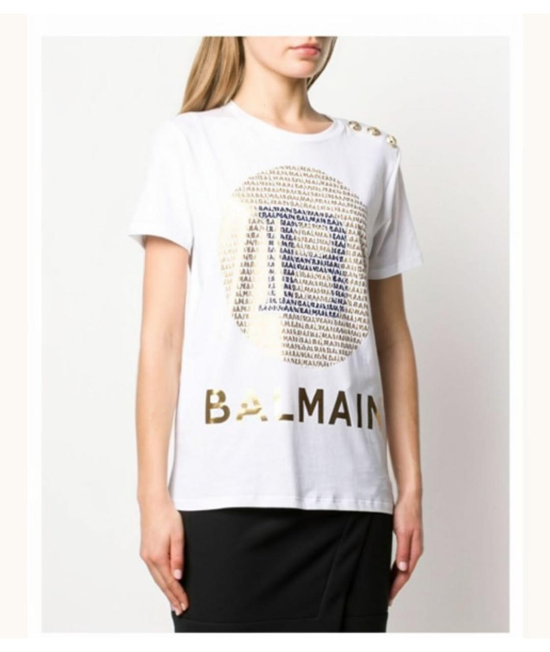 BALMAIN Белая футболка, фото 6