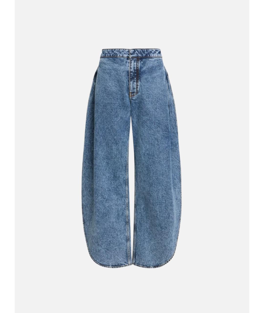 ALAIA Синие хлопковые прямые джинсы, фото 4