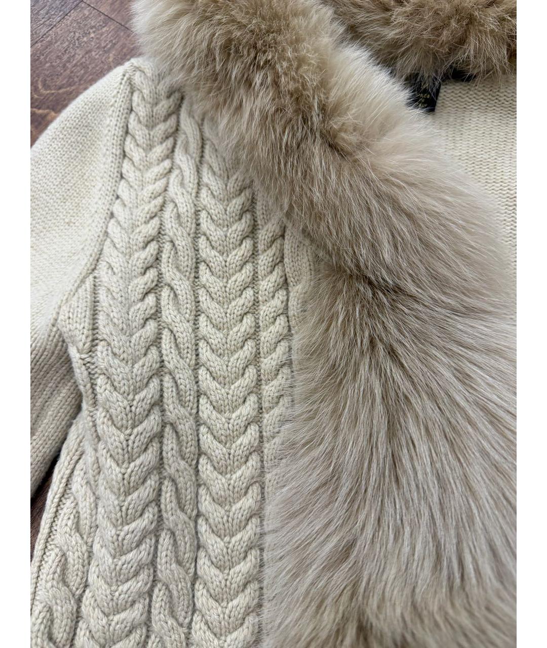 LOUIS VUITTON Бежевый кашемировый джемпер / свитер, фото 4