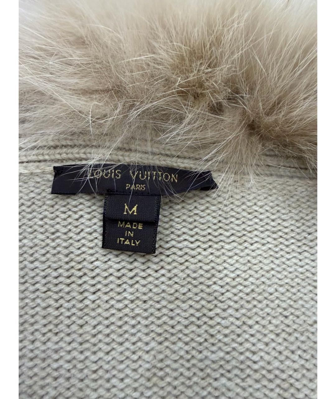 LOUIS VUITTON Бежевый кашемировый джемпер / свитер, фото 3