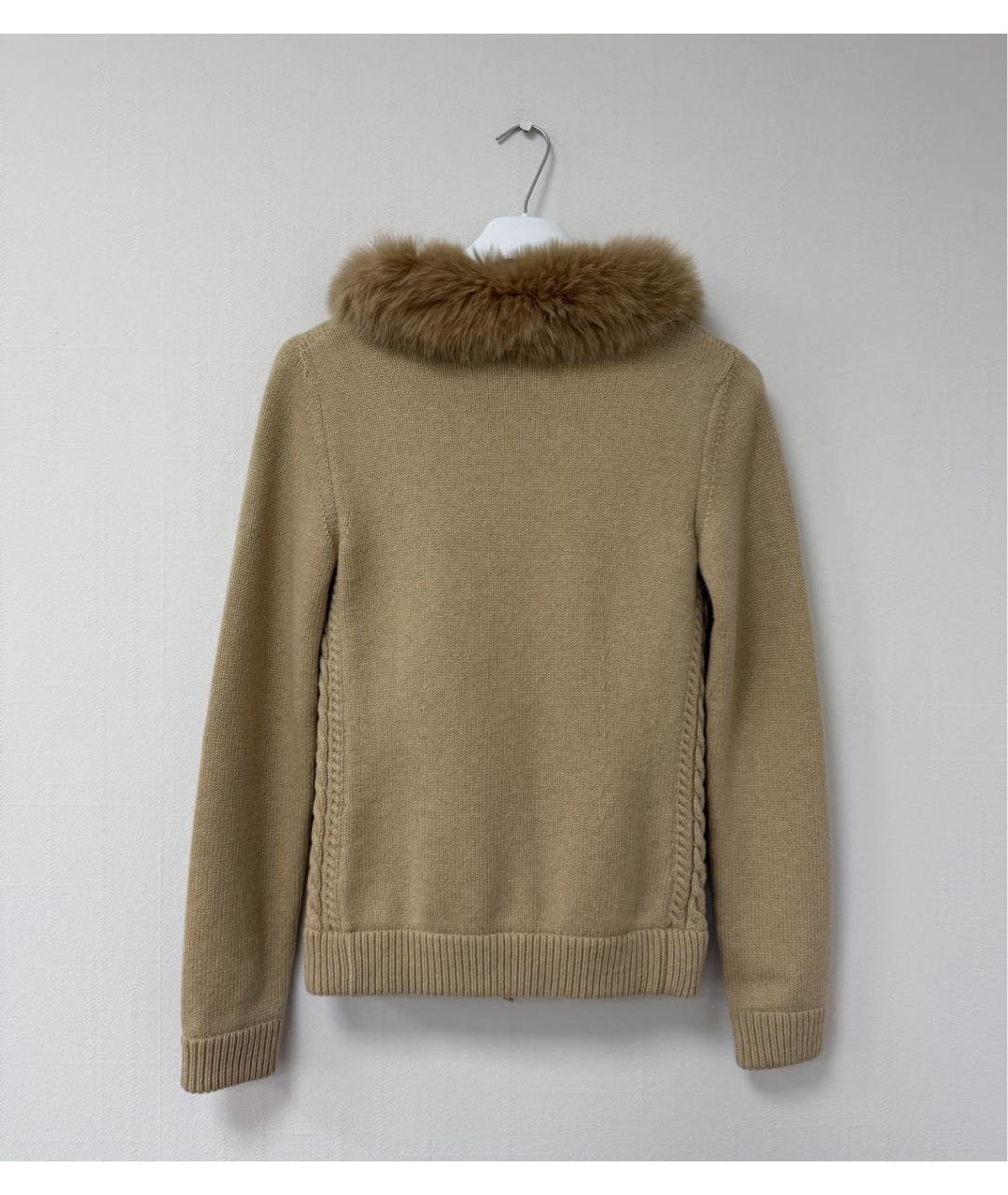 LOUIS VUITTON Бежевый кашемировый джемпер / свитер, фото 2