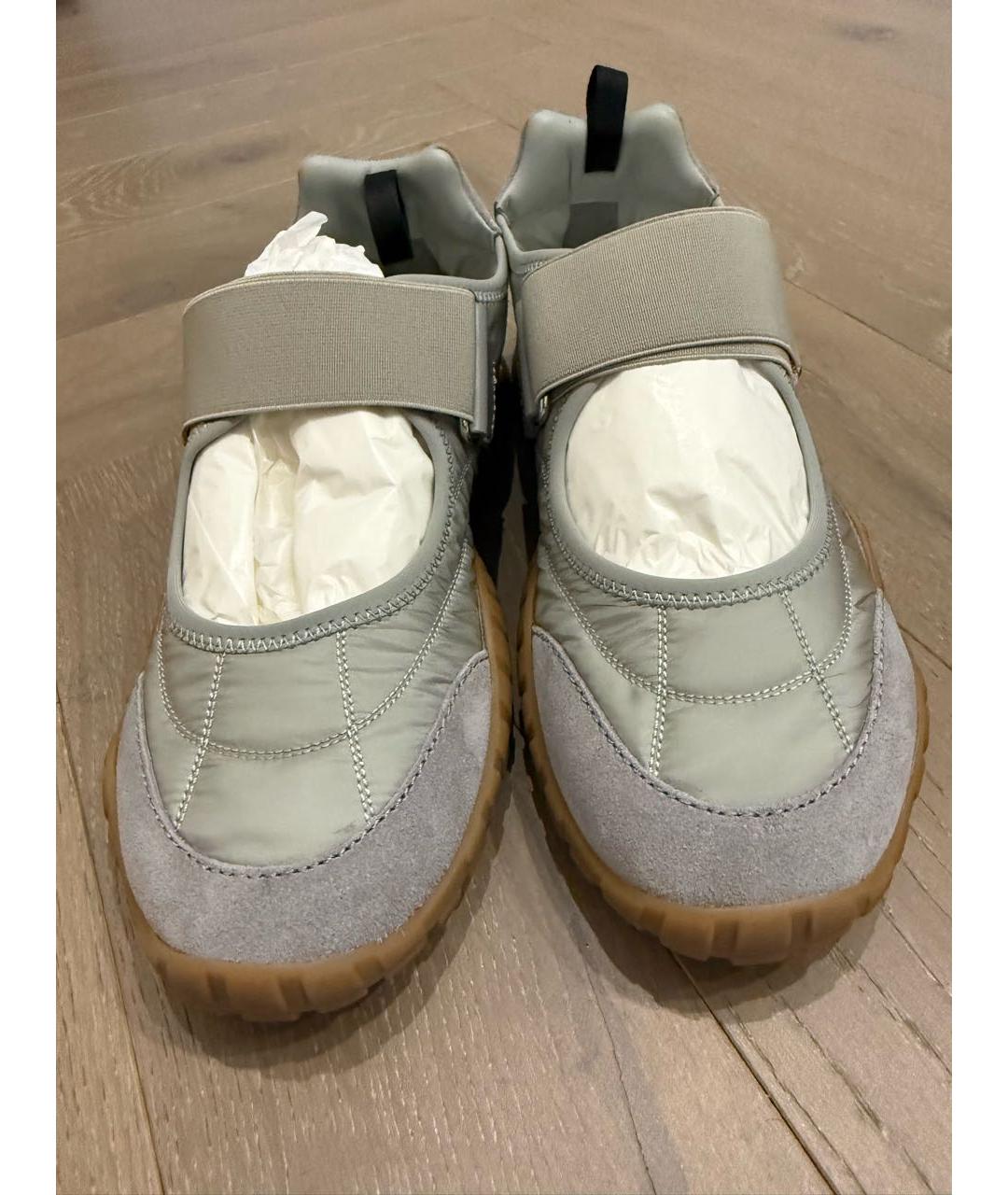 MIU MIU Серые замшевые балетки, фото 3