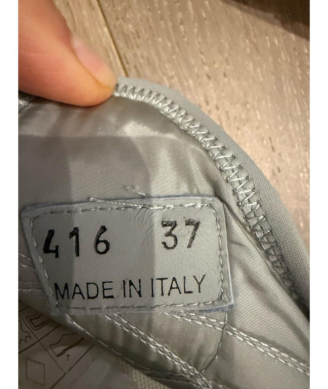 MIU MIU Серые замшевые балетки, фото 7