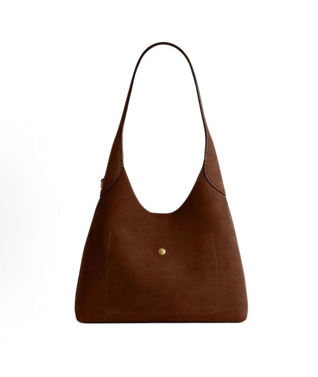 COACH Коричневая замшевая сумка через плечо, фото 2