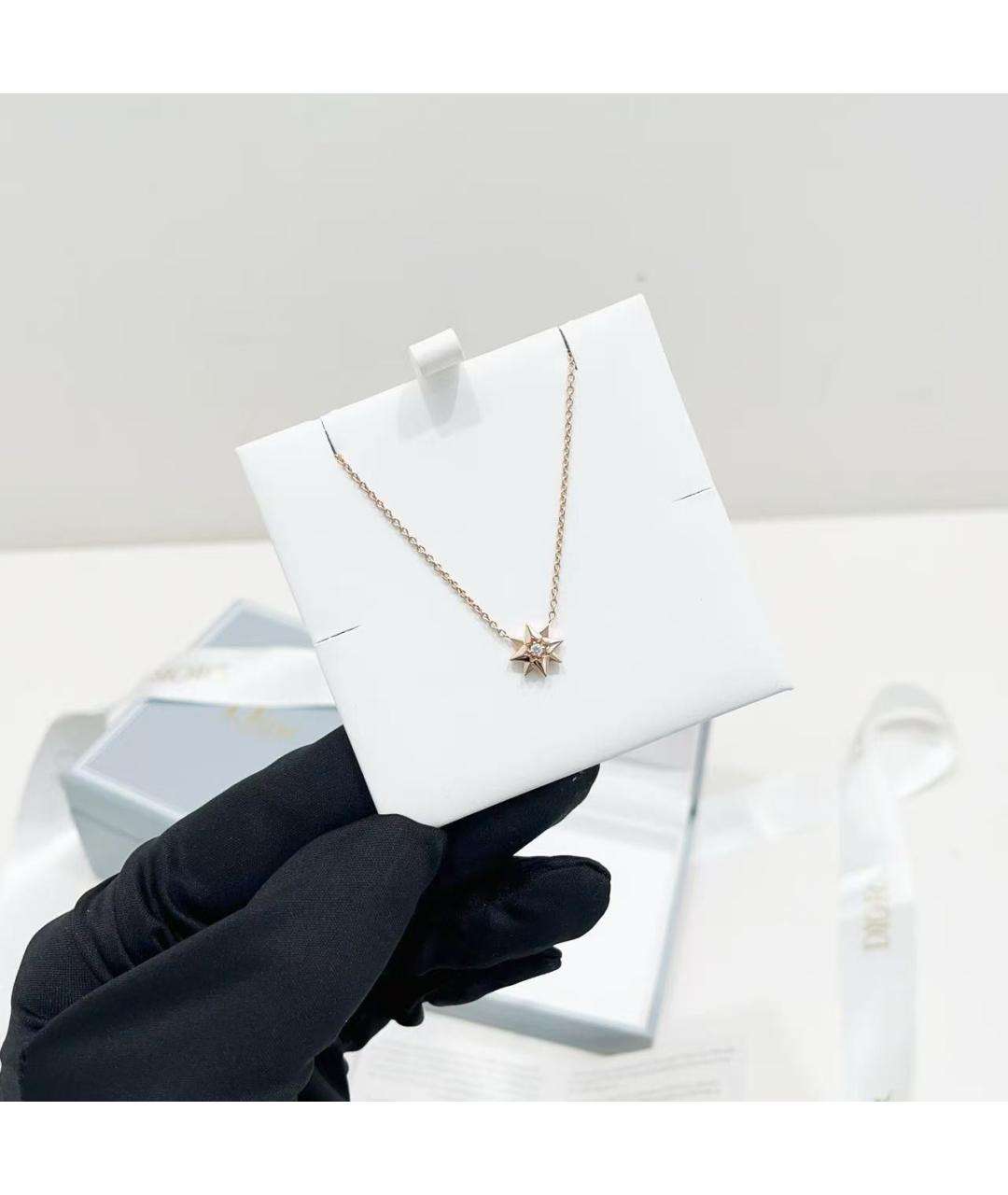 CHRISTIAN DIOR Золотая подвеска из розового золота, фото 4