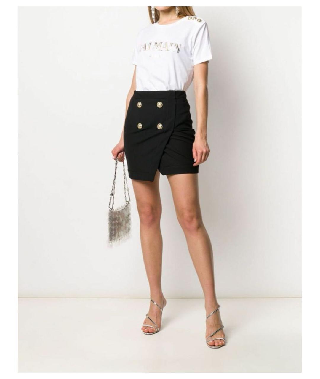 BALMAIN Белая хлопковая футболка, фото 7