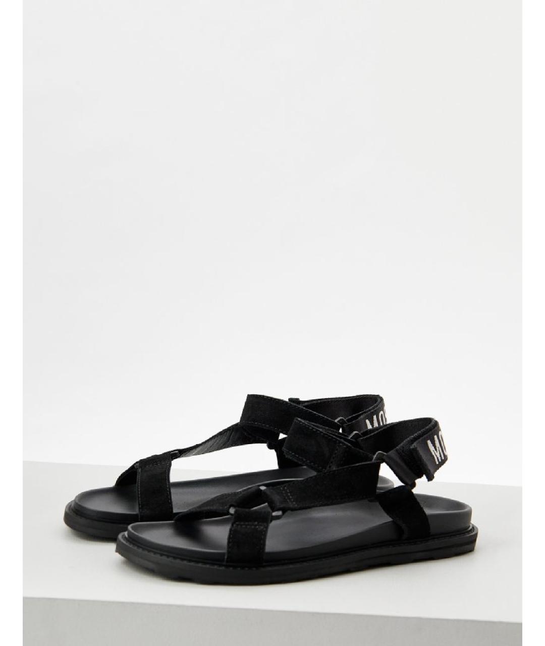 MOSCHINO Черные замшевые сандалии, фото 5