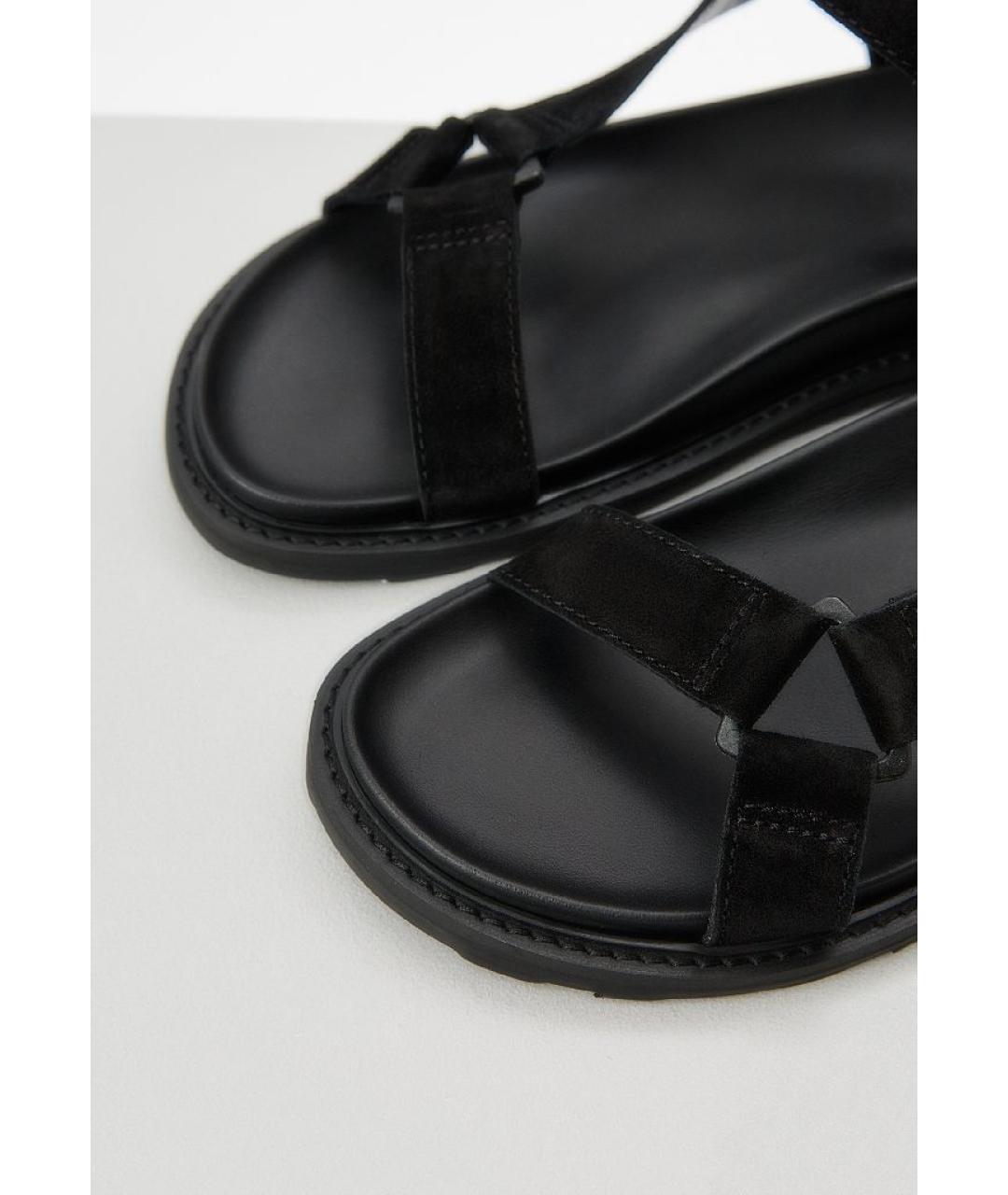 MOSCHINO Черные замшевые сандалии, фото 6