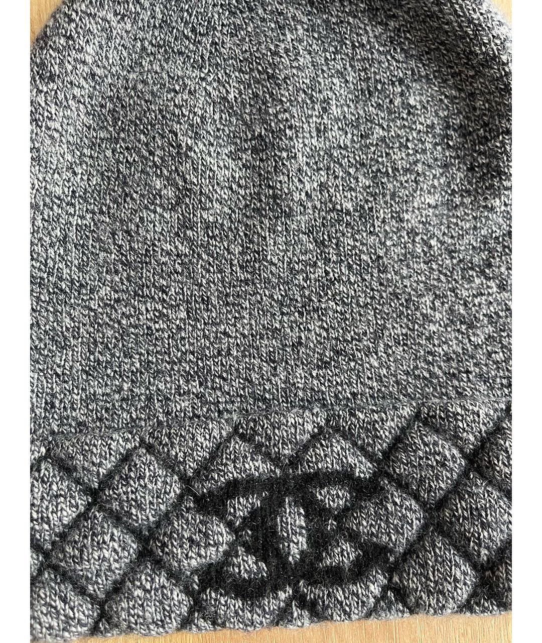 CHANEL Серая кашемировая шапка, фото 3