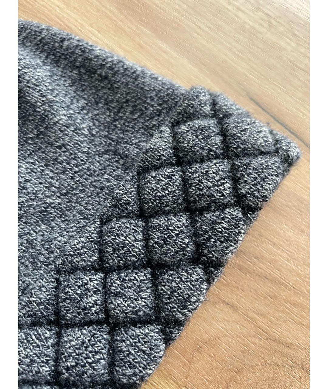 CHANEL Серая кашемировая шапка, фото 8