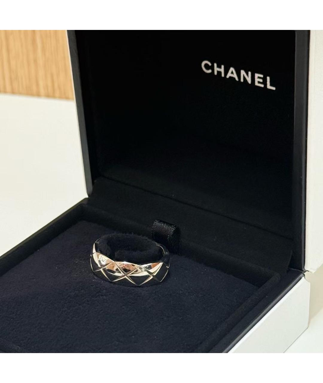 CHANEL Серебряное кольцо из белого золота, фото 4
