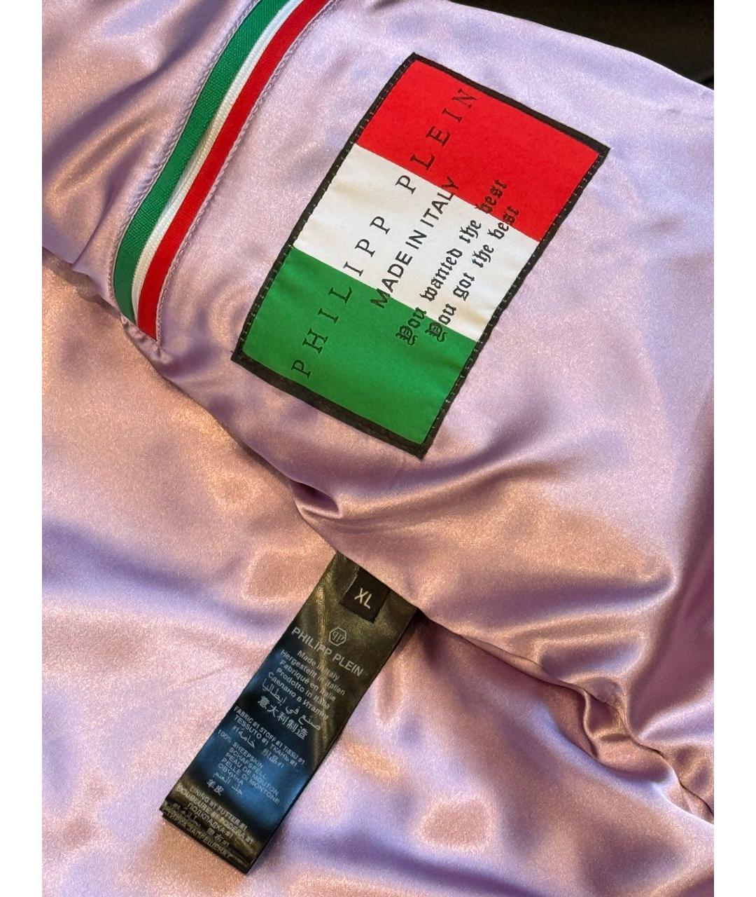 PHILIPP PLEIN Черная кожаная куртка, фото 3