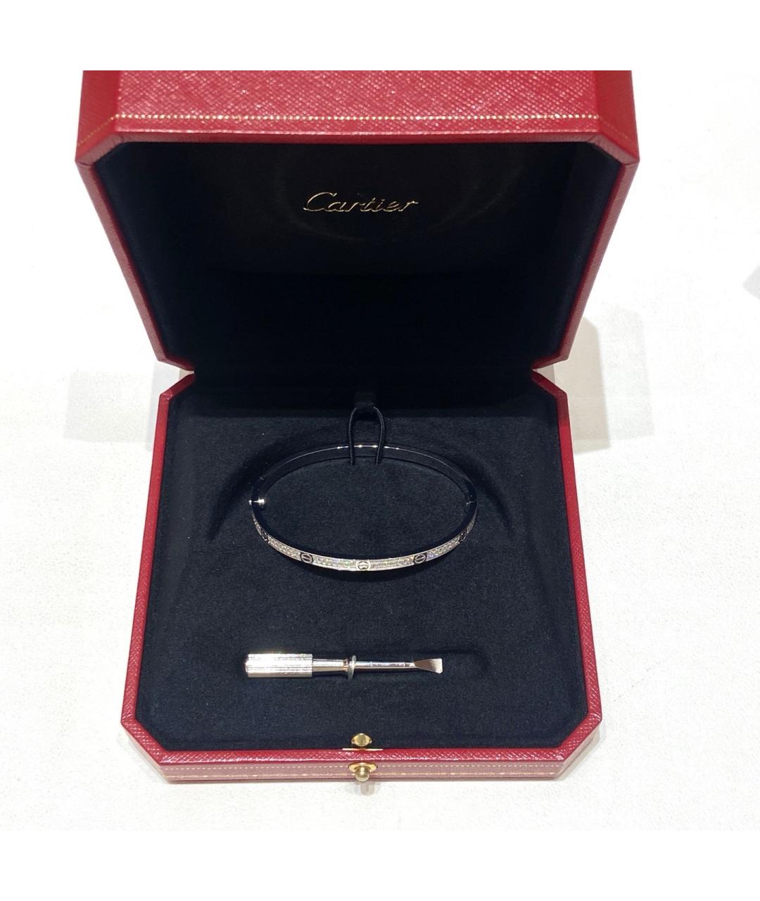 CARTIER Серебрянный браслет из белого золота, фото 7